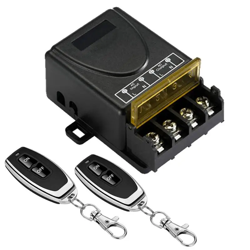 รีโมทคอนโทรลไฟเปิด-ปิด รีโมทคอนโทรล Sensitive On-Off ใช้งานง่ายในครัวเรือน On-off RF Remote On-Off สําหรับไฟ