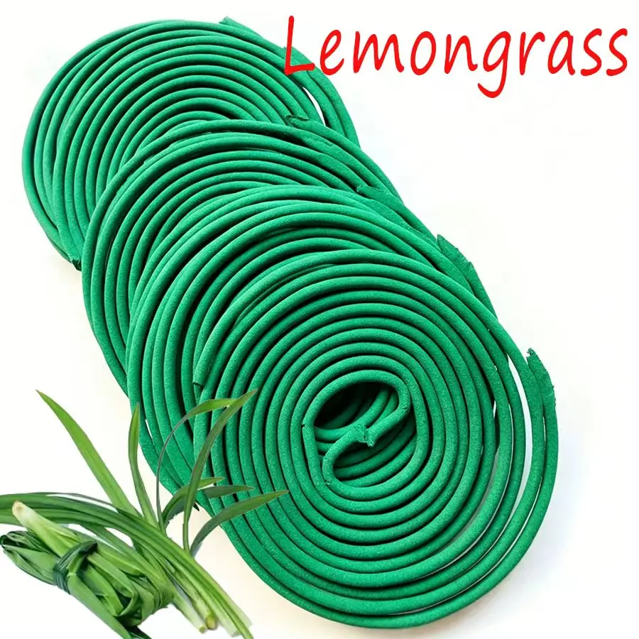 Reichhaltiges Aroma von Zitronengras und Citronella, Spiral-Räucherstäbchen, geeignet für Yoga, Meditation, Reinigung und als Geschenk.