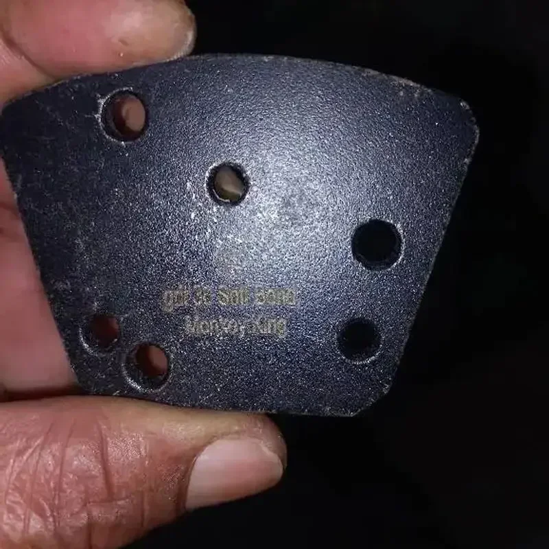 Trapezoid Diamond Grinding Disc, Ferramenta de sapato para concreto, Sase Grinder Machine, Botões 3-Round