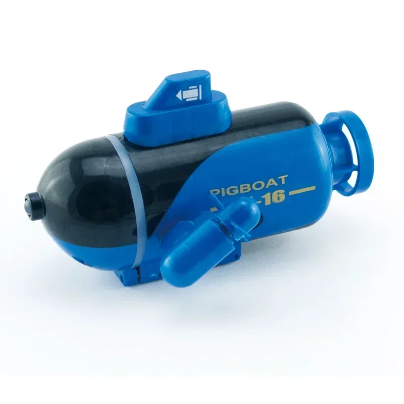 Mini submarino rc 2.4ghz com luz led barco de controle de rádio à prova d'água recarregável submarinos elétricos presentes brinquedos para crianças