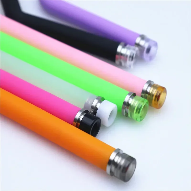 510 فم واسع متكامل من الفولاذ المقاوم للصدأ والأكريليك DRIP TIP 510 وصلة قش متكاملة #6