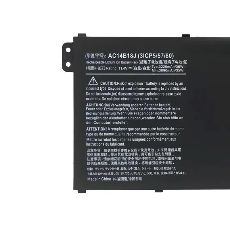 JC Original AC14B18J AC14B13J Laptop Battery for Acer Aspire E3-111 E3-112 E3-112M ES1-531 MS2394 B115-MP EX2519 N15Q3 N15W4