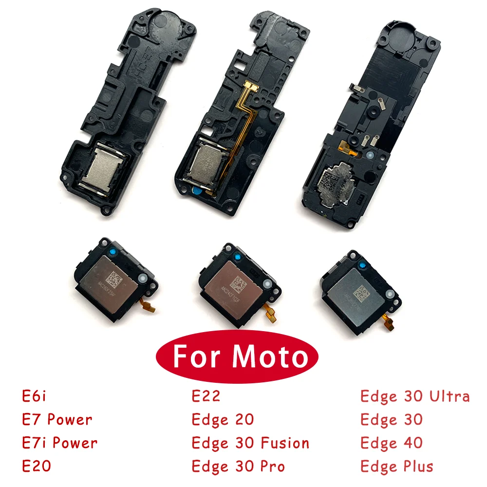 Loudspeaker Buzzer Ringer For Moto E6i E7 E7i Power E20 E22 Edge 20 30 Fusion Pro Ultra Edge 40 Plus Buzzer Flex Cable