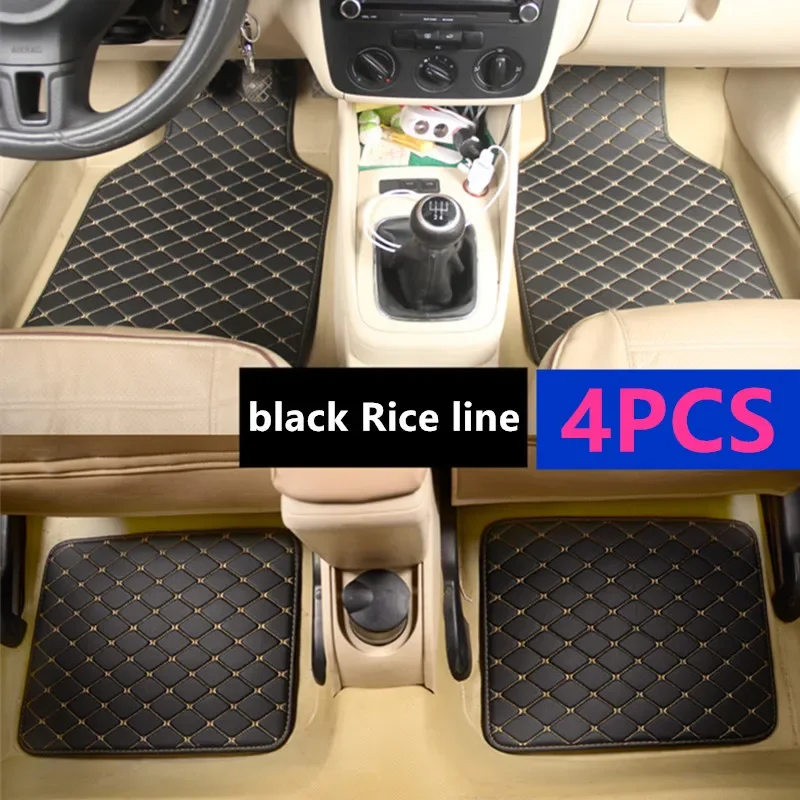 For Kia All Model Rio Niro K3 K5 Soul Ceed Cerato Forte Spectra Car Floor Mats Leather Interior Parts Rugs Auto Accessories