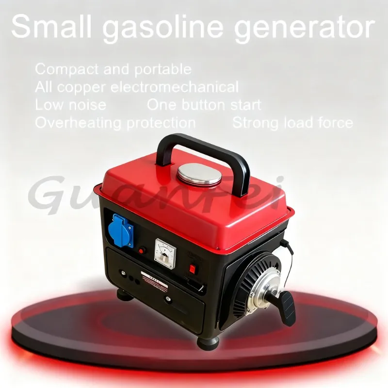 Silent variable frequency generator 650W, 220V hand cranked generator, household lightweight emergency power supply
