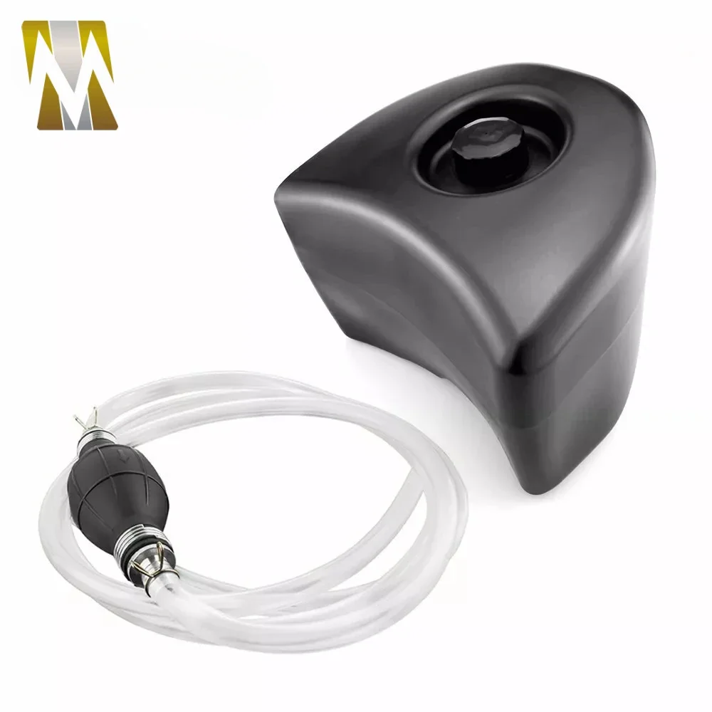 5L Motorcycle Auxiliary Fuel Tank Seat Bucket Gasoline For Vespa GTS 125 300 250 2013-2024 Oil Can Pump Canister Accessories