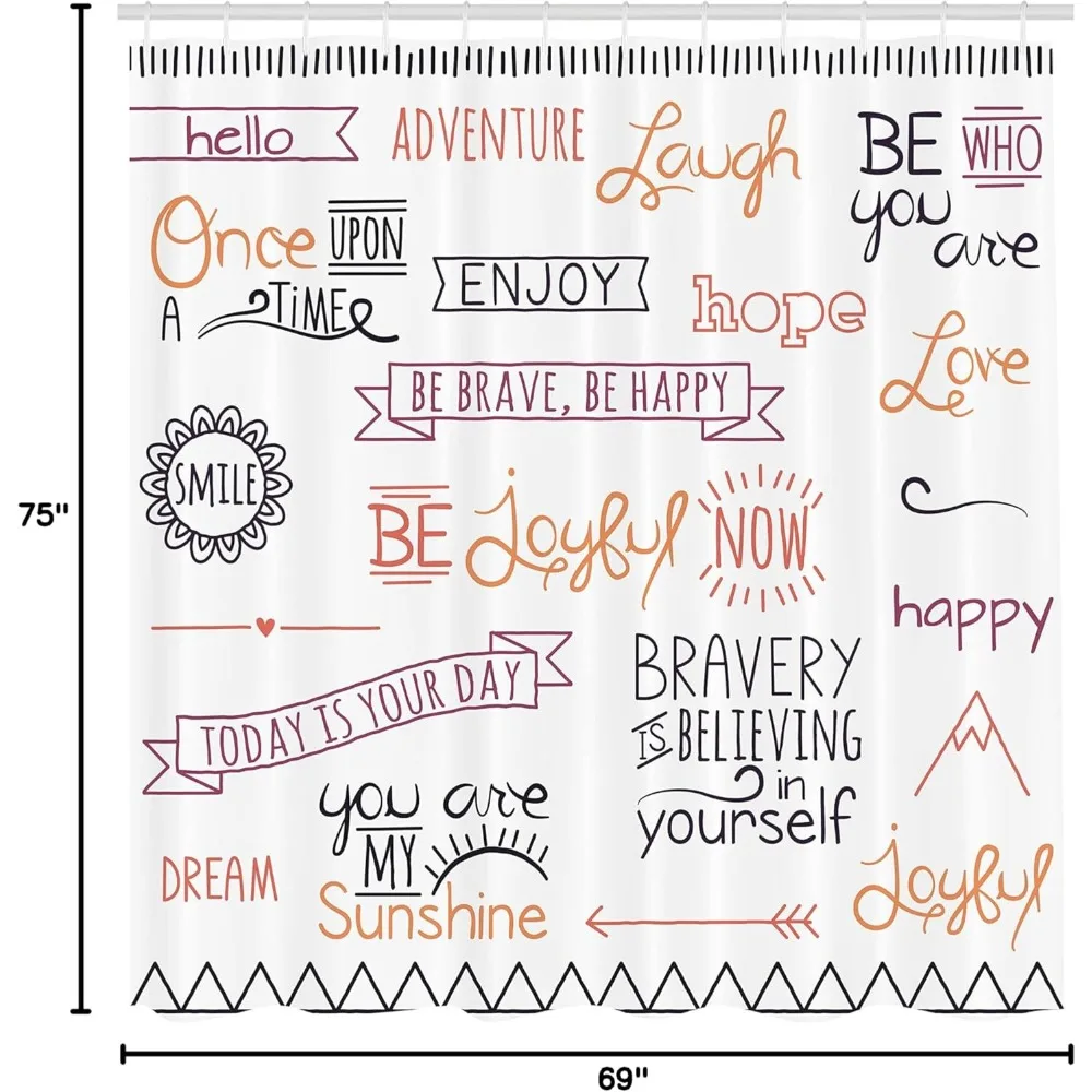 영감을 주는 샤워 커튼: 원단에 기쁨, 자존감, 진정성을 담으세요