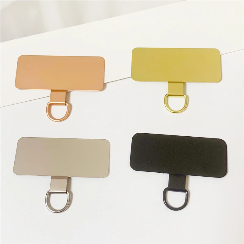 1/2/4 個超薄型ステンレス鋼携帯電話テザーパッチ携帯電話安全金属接続ピース頑丈な電話ストラップガスケット