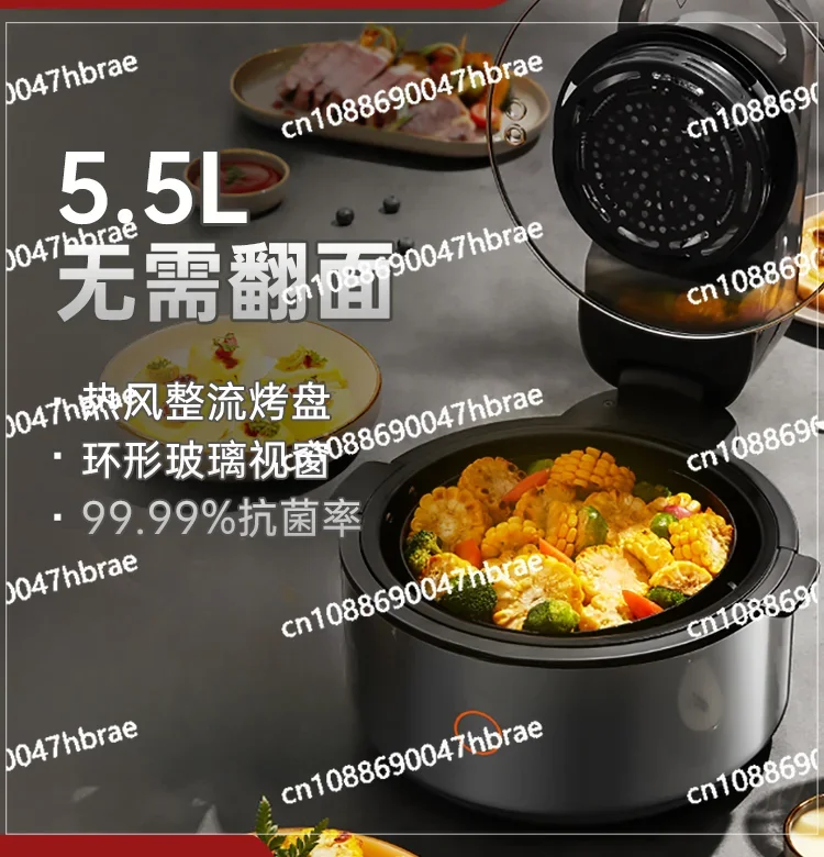 No Need To Flip The Air Fryer, Home Transparent Visual Multifunctional Large Capacity Intelligent Fryer