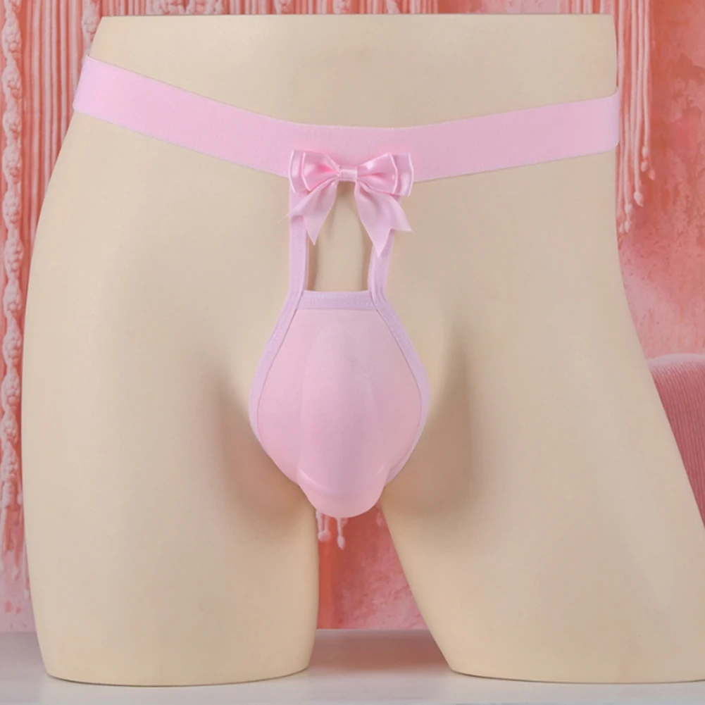 Men Sexy Padded Pouch Panties Hollow Briefs Sissy Gay Underwear Elastic Thongs Erotic Lingerie Sexy Accessories Hot For Boys