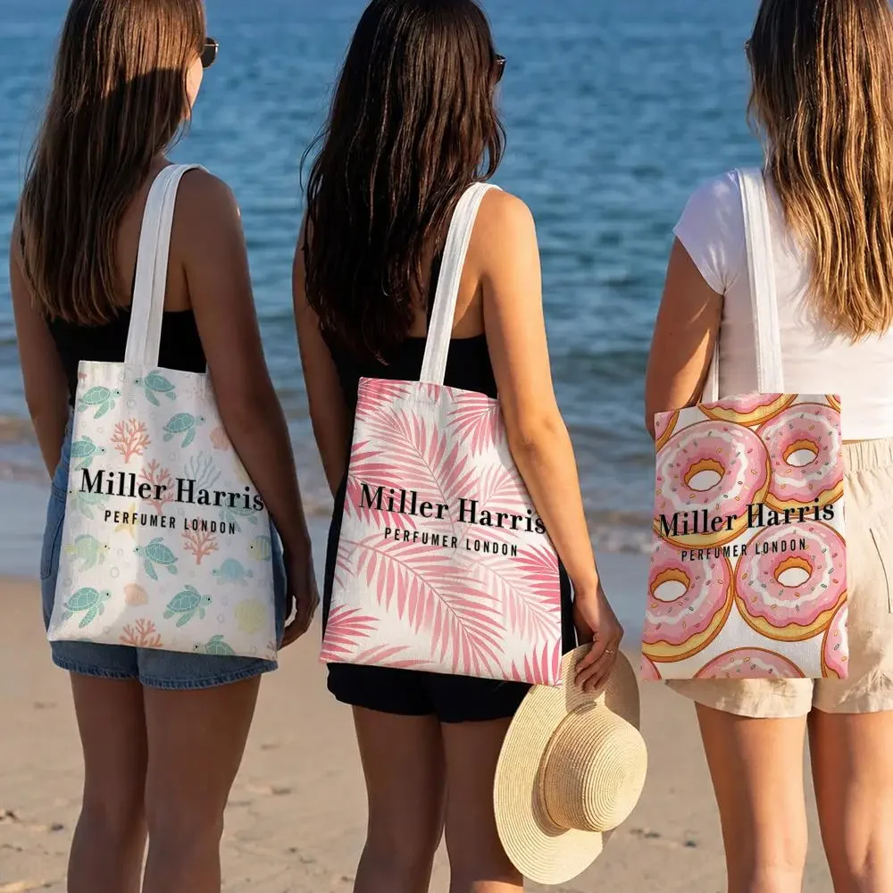 Designer Print Canvas Tote Bag beauty Miller Harris Storage Bags Trendy Fashion Pattern Streetwear Shoulder Bag Handbag