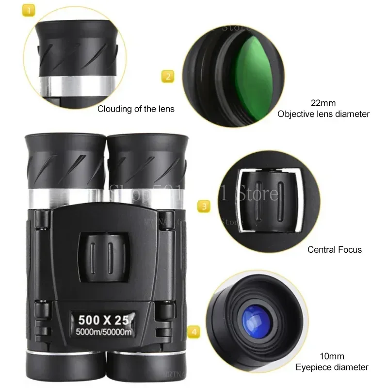 Binoculares HD profesionales compactos de poca luz y gran aumento - imagen 2