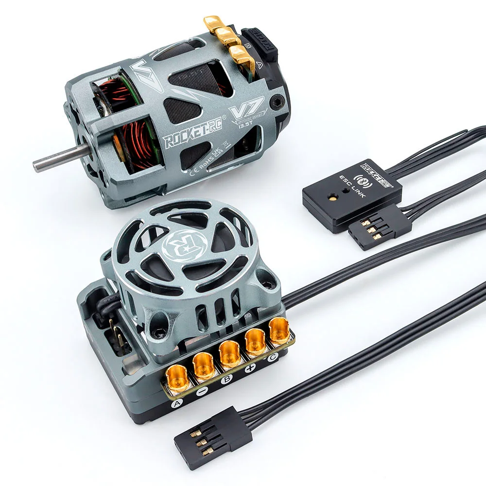 Surpass Hobby 540 V7 Motor TS160 V3 ESC Sensored Brushless Combo for 1/10 RC Drift Car