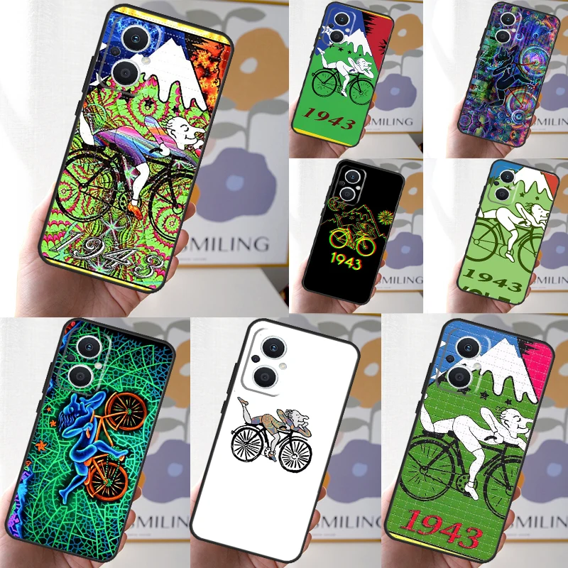 LSD Albert Hofmann Bicycle Day Case For OPPO Reno 5Z 4Z 8T 10 11 Pro 11F 5 6 7 8 Lite OPPO Find X6 X5 Pro X2 X3 Neo Cover