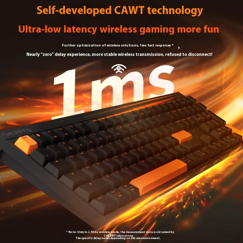 CHERRY MX2.0 PRO Game Mechanical Keyboard 3mode USB/2.4g/Wireless Bluetooth Keyboard Hot Swap Pbt Customize Game Keyboards Gift