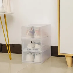 Modern transparent shoe cabinet, double-layer shoe rack, shoe rack at the entrance of the house