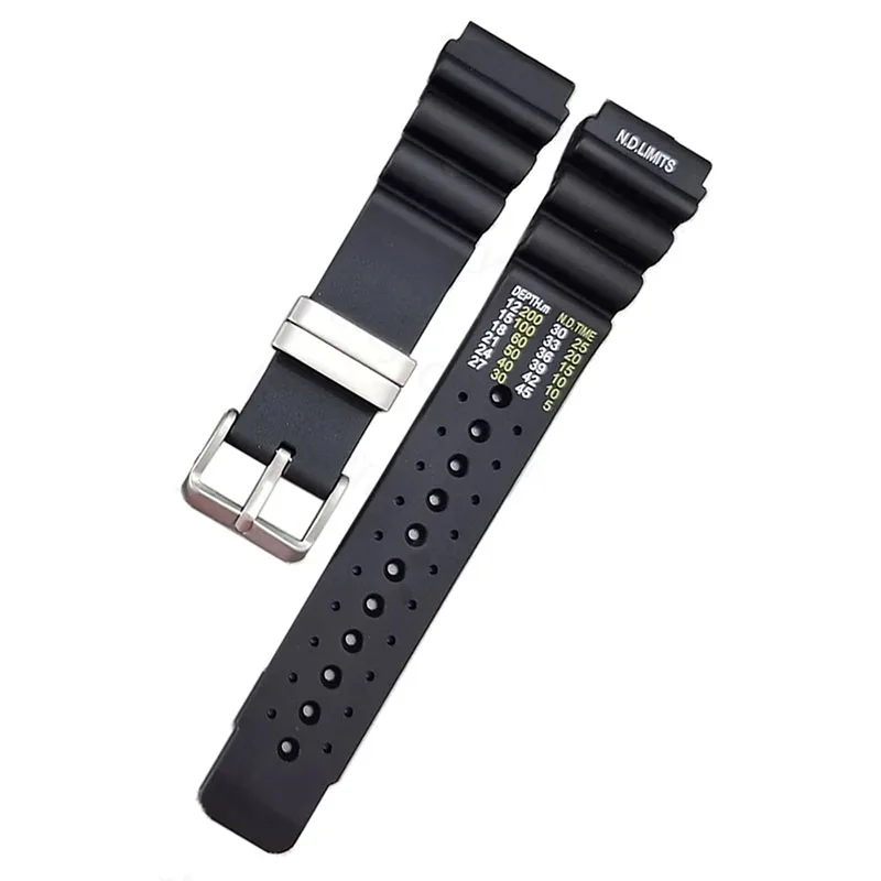 ND Limits Diver Silikonarmband 20mm 22mm 24mm für Seiko Water Ghost Resin Herren Sportuhrenarmband für Casio Citizen Promaster