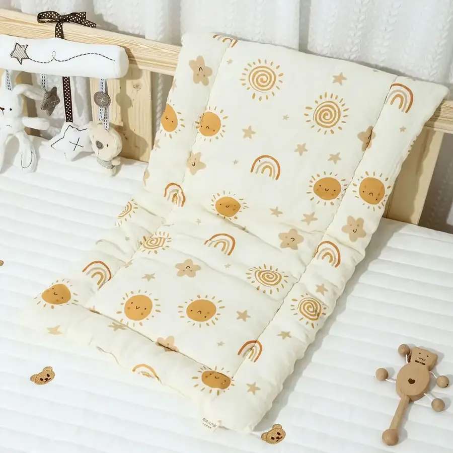 

Cartoon Baby Stroller Cushion Soft and Comfortable Baby Walking Accessories Thick Bean Velvet Car Cotton Pad