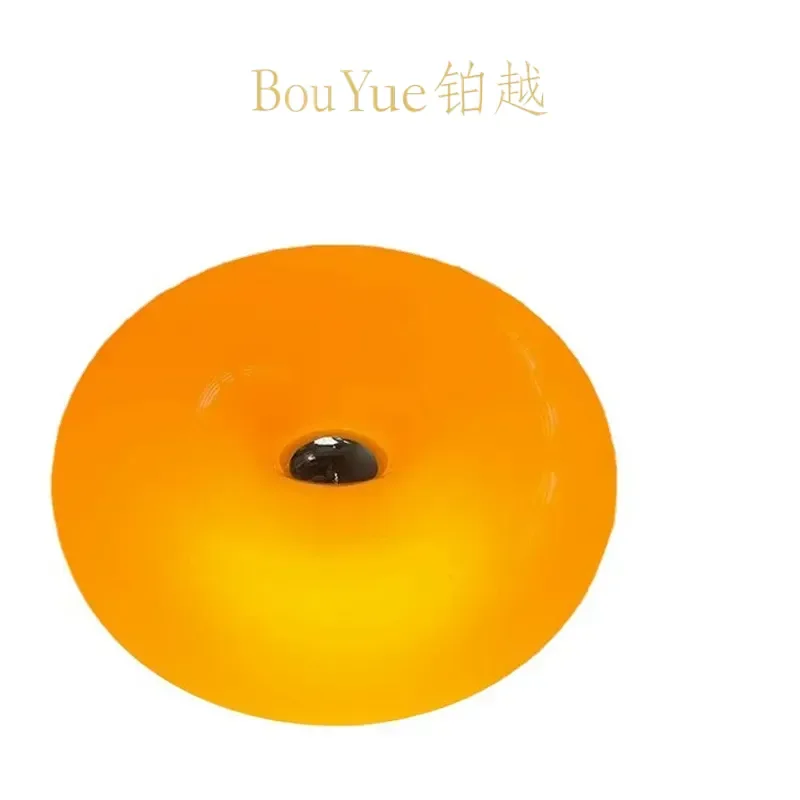 Creative LED Glass Bedside Lamp Donut Shape Night Light Atmosphere Desk Table Decor Projection Wall Lamp for Bedroom Living