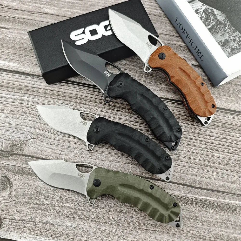 2024 Kiku XR LTE Flipper Pocket Knife CTS-XHP Satin Plain Blade Linen Micarta Tactical Outdoor Camping Folding Knives EDC Tool