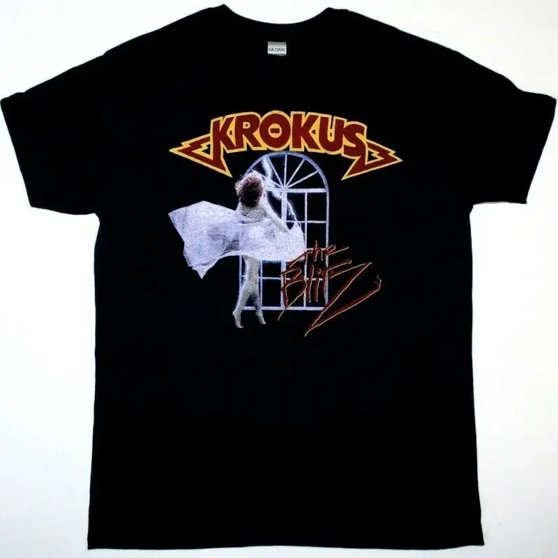 KROKUS THE BLITZ TOUR NEW BLACK T-SHIRT