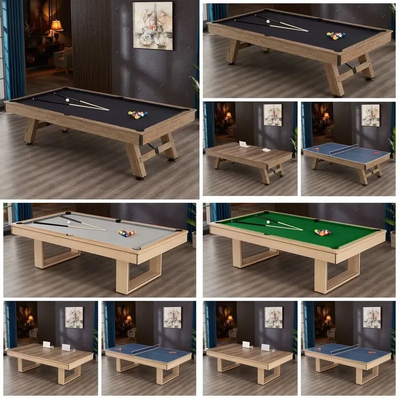 6.5 Inch 3 in 1 Pool Table with Dining Top for Adults and Kids Valley Style Billiard Game Table