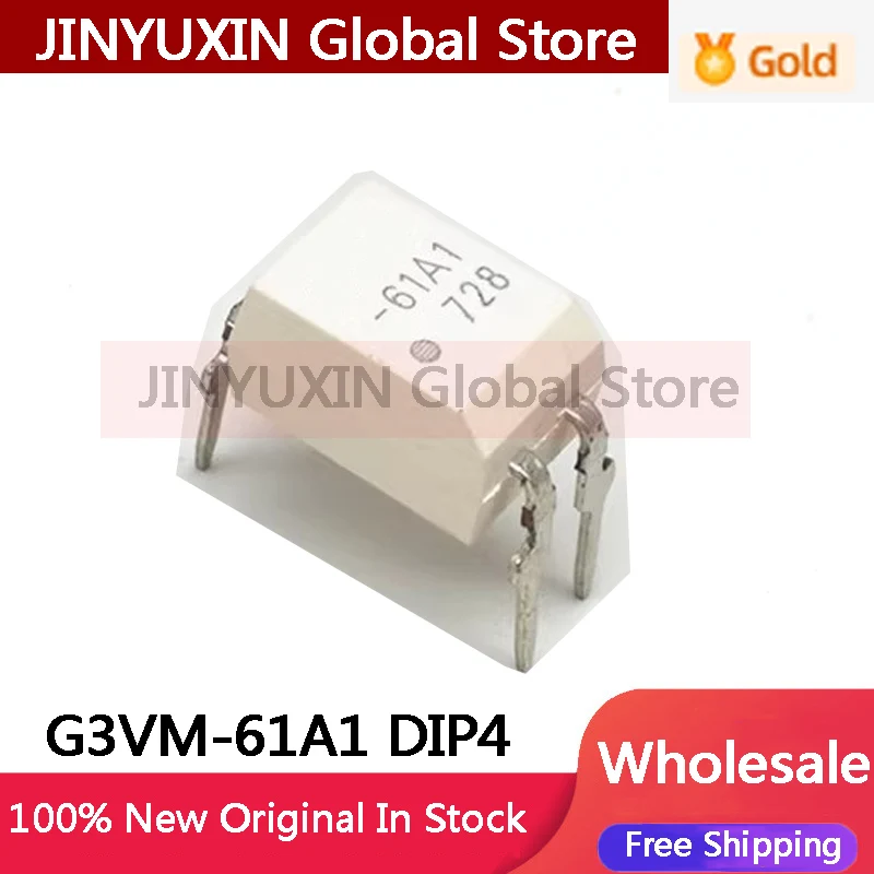 10Pcs G3VM-61A1 DIP-4 G3VM 61A1 Solid State Relay IC In Stock Wholesale