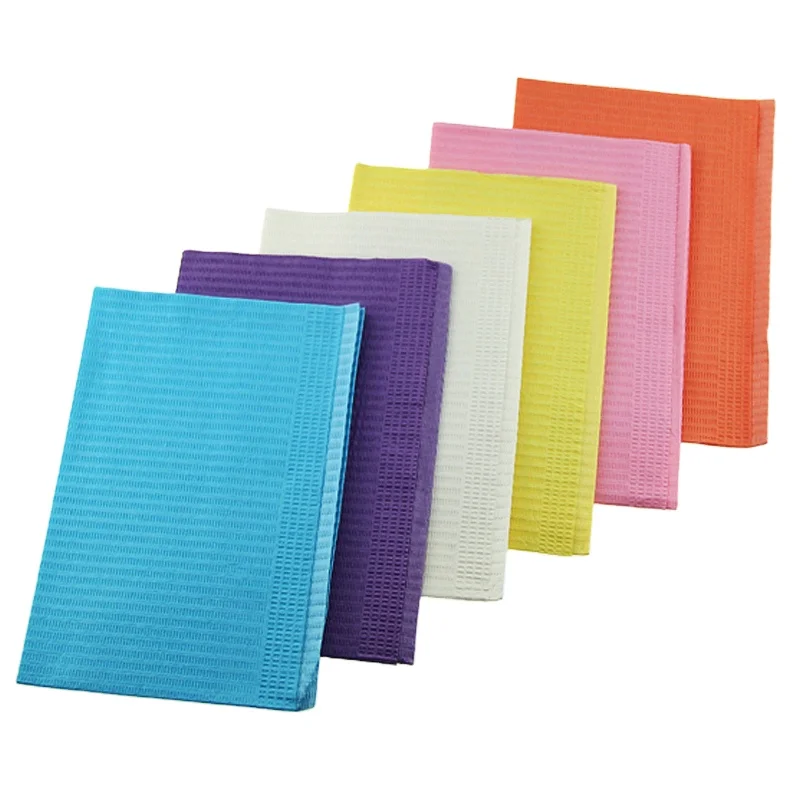 

Disposable Denta Bibs 13"x18" - 3 Ply Waterproof Tattoo Bib Sheet - Dentist or Medical Tray Cover Nail Table Cover Supplies