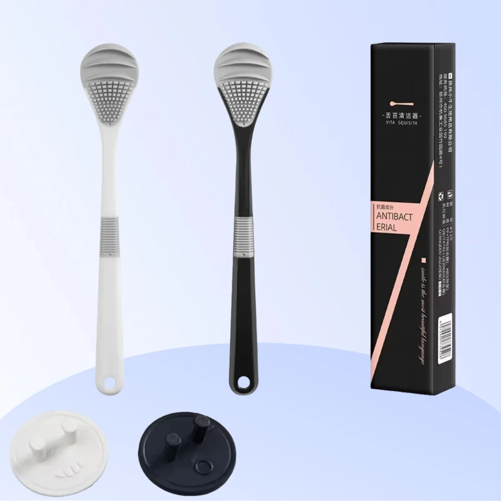 

Tongue Cleaner Brush Reusable Oral Cleaning Scraper Oral Breath Multicolor Brush Care Tool Tongue Bad Hygiene Care Removal
