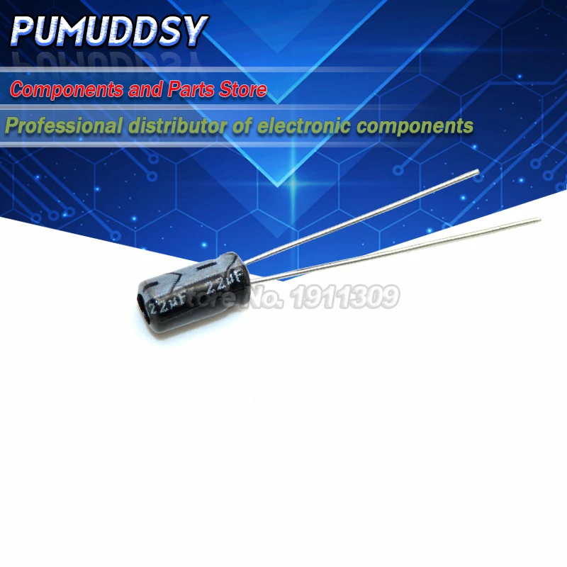 50 sztuk wysoka jakość 25V22UF 4*7mm 22UF 25V 4*7 kondensator elektrolityczny — zdjęcie 2