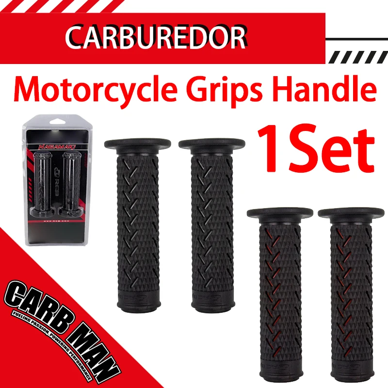 22mm Universal Motorcycle Grips Handle Non Slip Handlebar Motorbike Dirt Pit Bike