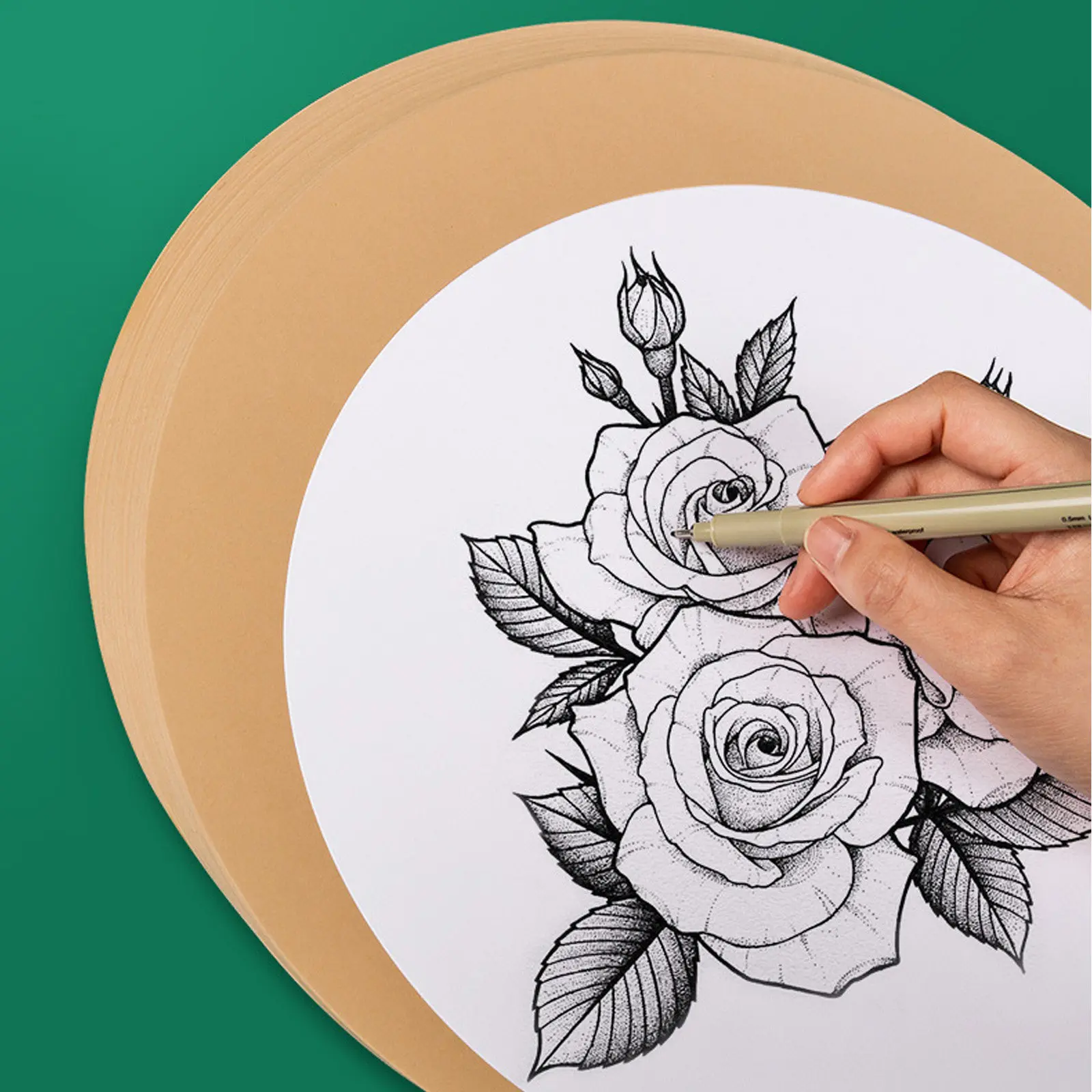 50pcs-round-painting-cardboard-white-cardstock-for-mandala-drawing-diy-sketching-graffiti-art-craft-writing-scrapbooking