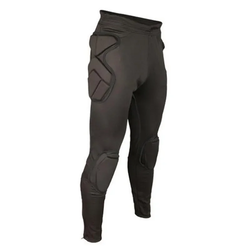 Heren keeper voetbal trainingsbroek shorts kniebeschermer spons keeper rugby voetbalbroek broek scheenbeschermer sportveiligheid