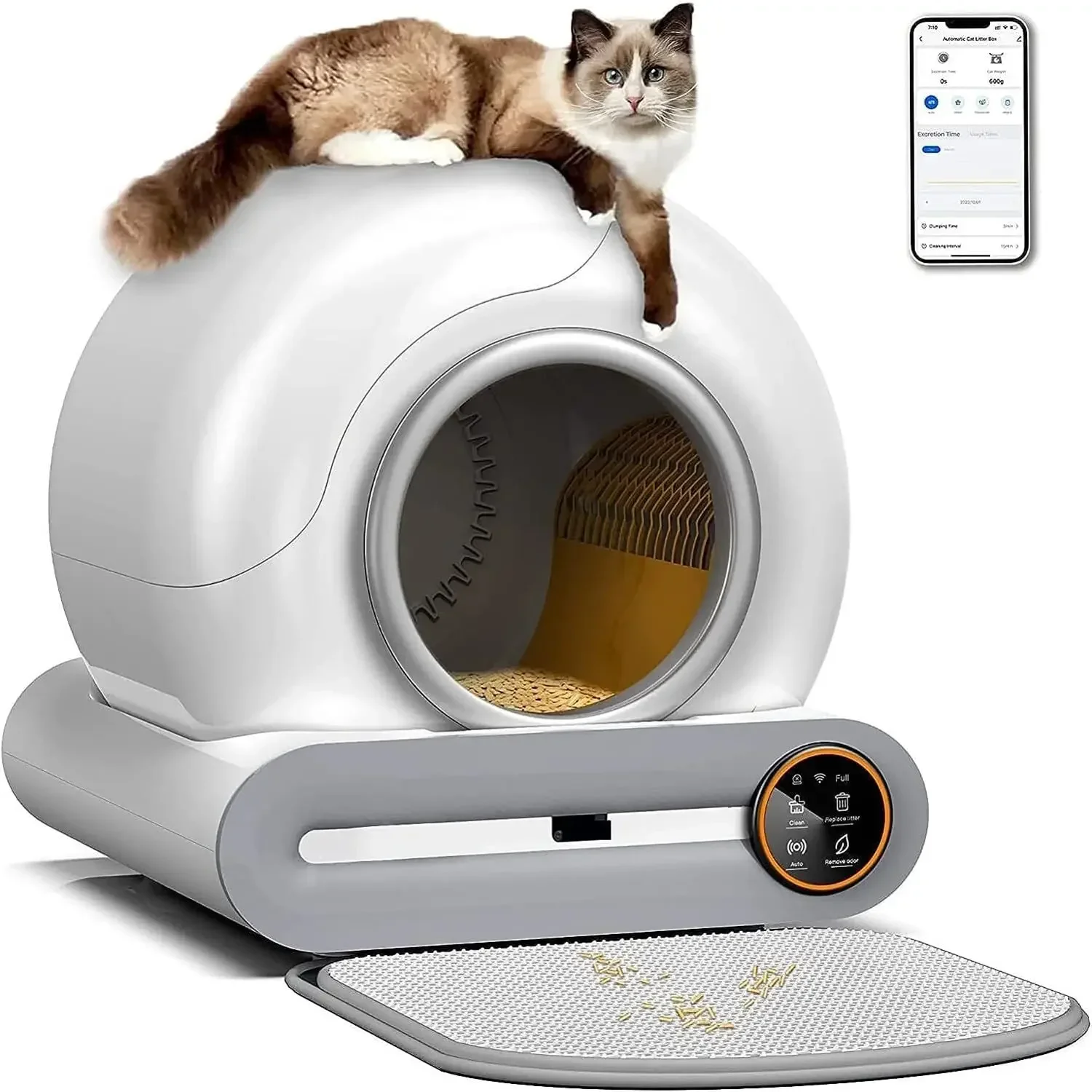 

Factory Lowest Price App Control Intelligent Smart Self Cleaning Litter Box for Cats Automatic Cat Toilet Litter Box