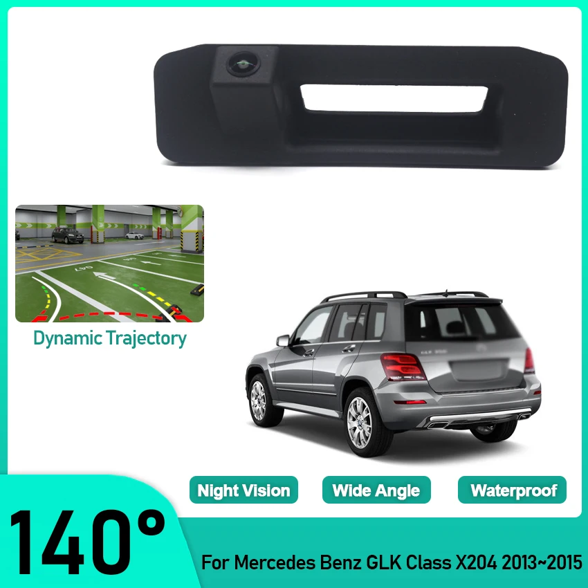 

CCD HD Fisheye Rear View Camera For Mercedes Benz GLK Class X204 2013 2014 2015 Car Trunk Handle Reverse Parking Monitor