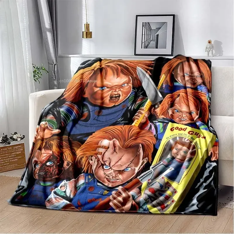

Child's Play Chucky Horror Movie Fleece Wearable Blanket Costume for Adults Kids Bed Home Decor Halloween Gift