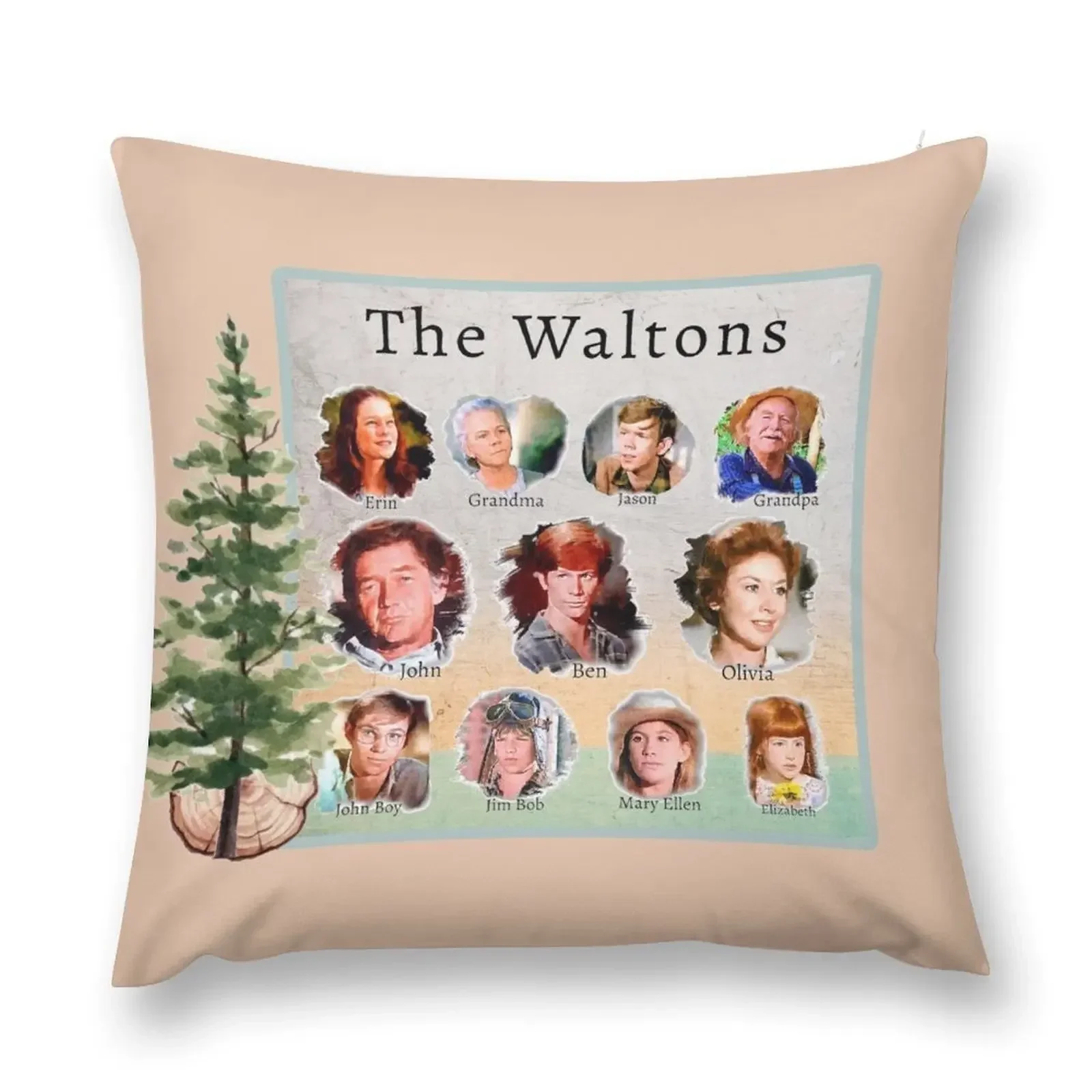 The Waltons TV Show Throw Pillow luxury decor Throw Pillow pillow