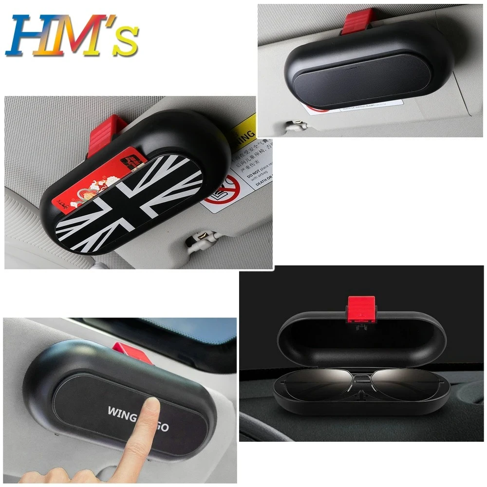 Simple Style Car Mounted Glasses Case Sunglasses Holder For Mini Cooper R56 R60 F56 F60 Sun Visor Clip