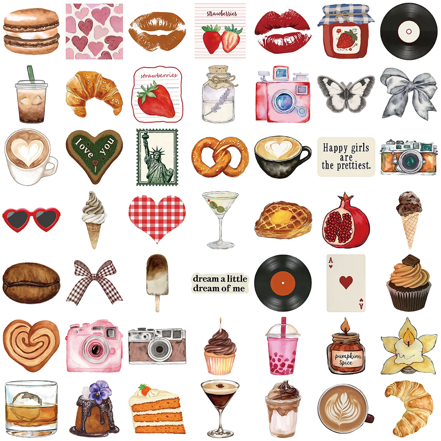 10/30/50PCS Aesthetic Inspirational Sticker Decoration Luggage Laptop Phone Deskt Waterproof Decal Notebook Stationery Stickers image 2