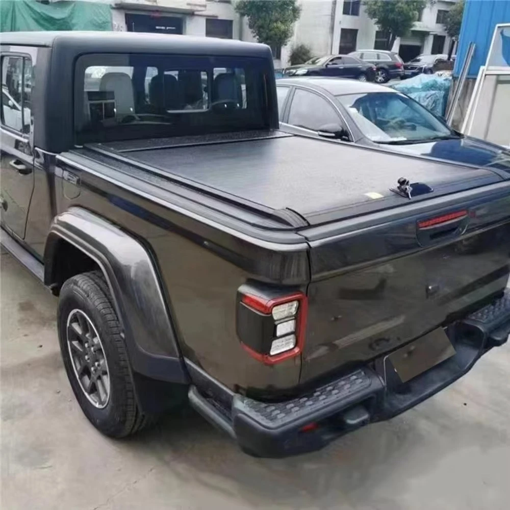 

Pickup Waterproof Lockable Manual Retractable Bed Cover Aluminum Roller Lid Shutter Tonneau Box Cover for jeep Gladiator 2025