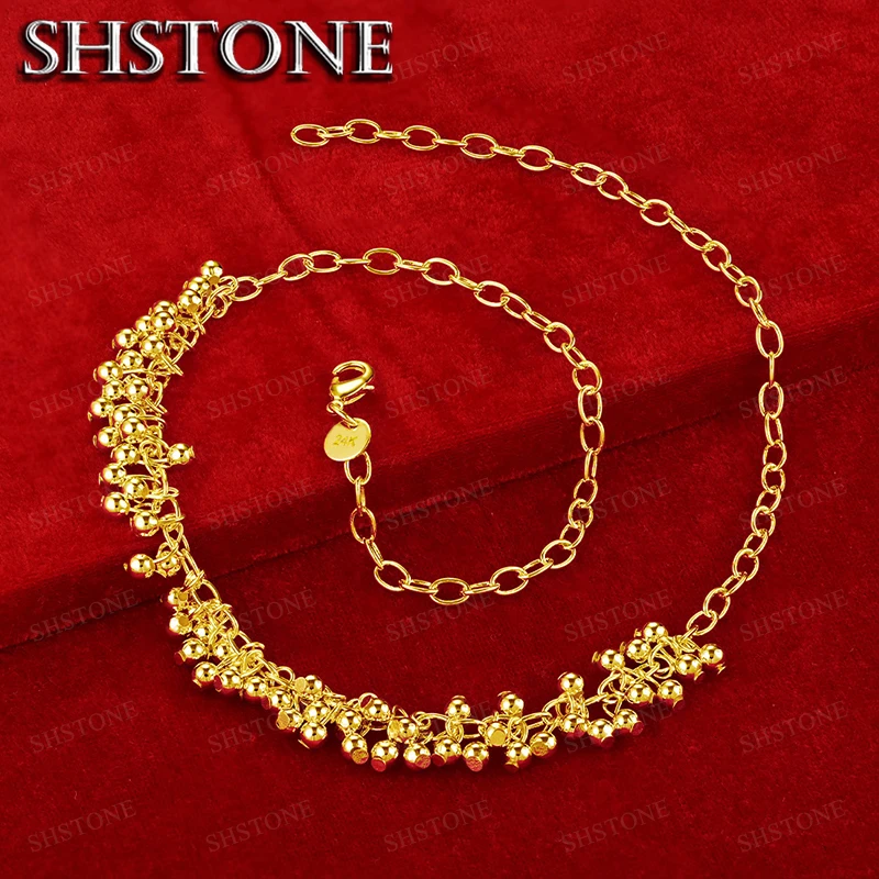 Women's 18K Gold Grape Beads Grapevine Necklace