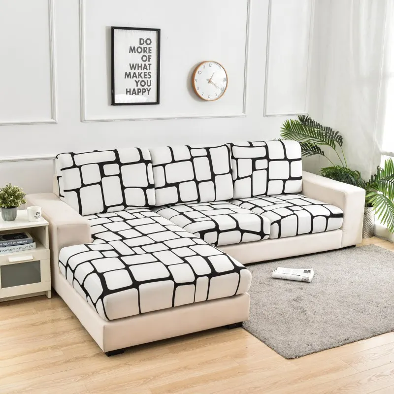 Stretch Plaid Sofa Slipcover Elastic Sofa Covers for Living Room Funda Sofa Chair Couch Cover Home Decor 1/2/3/4-seater