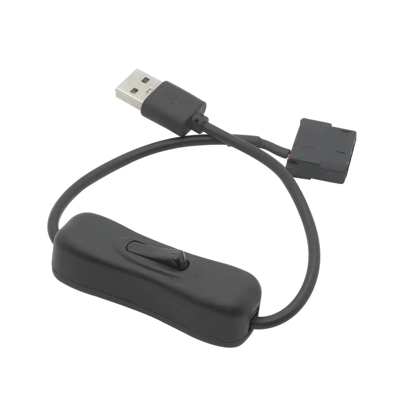 Кабель питания с USB на большой 4-контактный разъем Molex, кабель питания для компьютера, адаптер 12 В, 4-контактный разъем на 5 В