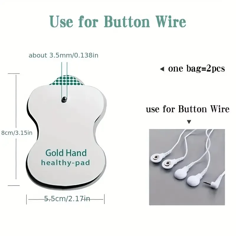 Self-Adhesive TENS Electrodes Pads for EMS Electric Muscle Stimulator Physiotherapy Accessory Reusable Body Massager Patches