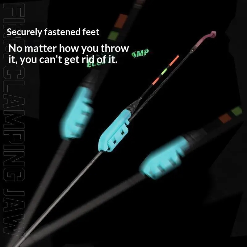 Wasserdichter, abnehmbarer, leuchtender LED-Angelstab, 2 Stück, leuchtender Stangen- und Posenlicht für Angler, Nachtangeln – Detail 4