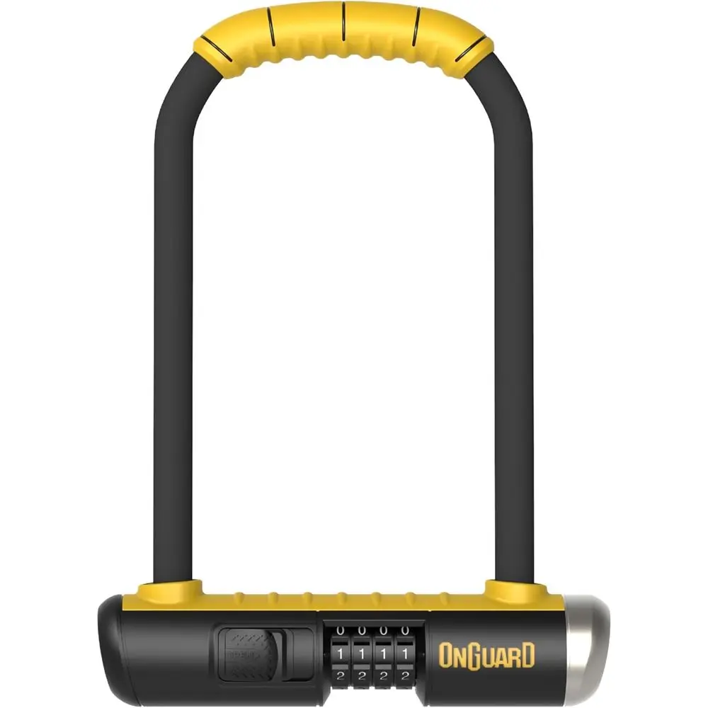 

Combo STD U-Lock – 13 mm Hardened Steel Shackle, 290 mm Length x 195 mm Width x 40 mm Crossbar – 4-Digit Resettable Combination