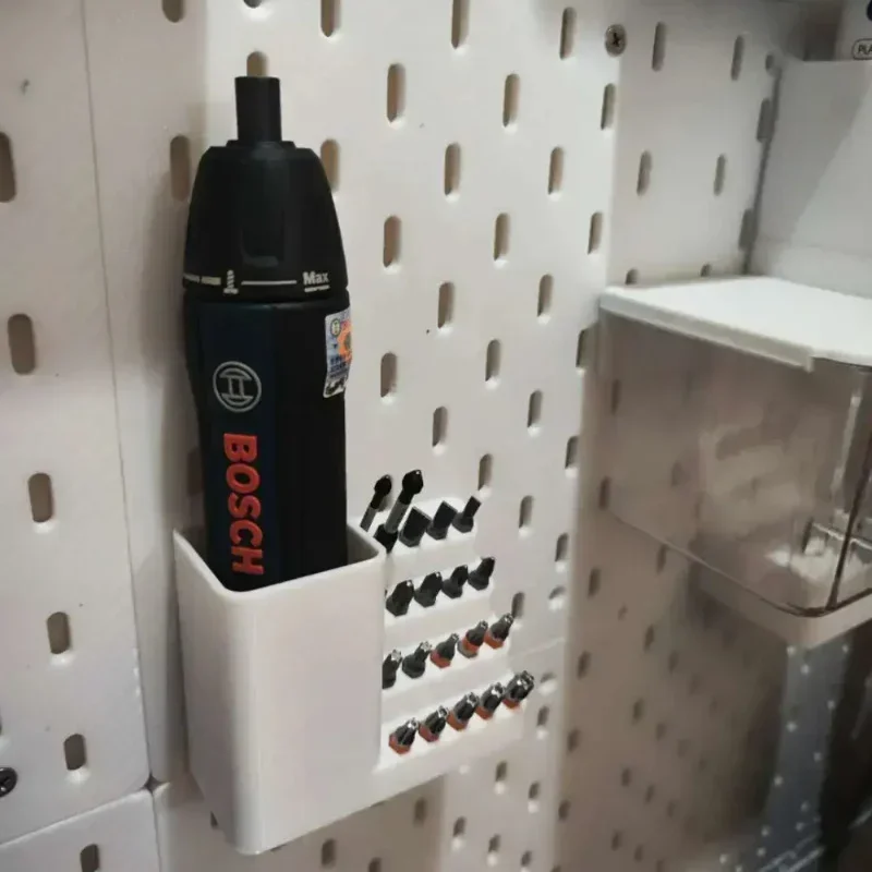 20/50 حفرة مفك رئيس صندوق أدوات تخزين ثقب مجلس مفك كهربائي حامل مناسبة لمقبض سداسية 6.35 مللي متر