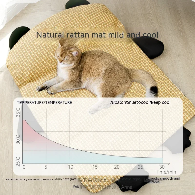 

Pet Mat Cat Summer Cooling Pad Small Dog Mat Sleeping with Summer Removable and Washable Sleeping Pad Kennel