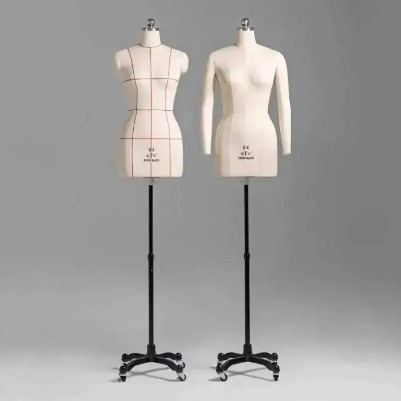 

for Female Clothes Mannequin Body Tailor Sewing Design and Bust Dress Form Stand Metal Base Model Mannequin Display Stand