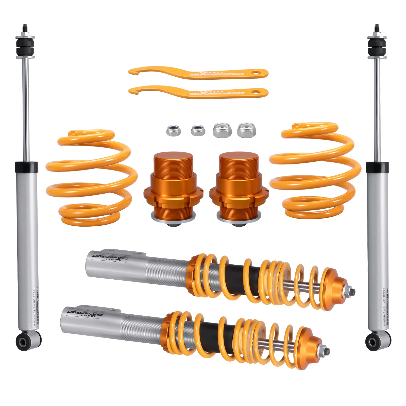 4pcs Coilovers for Renault Clio BB Mk2 Coilover Suspension Kit 1998-2005, Shock Absorber